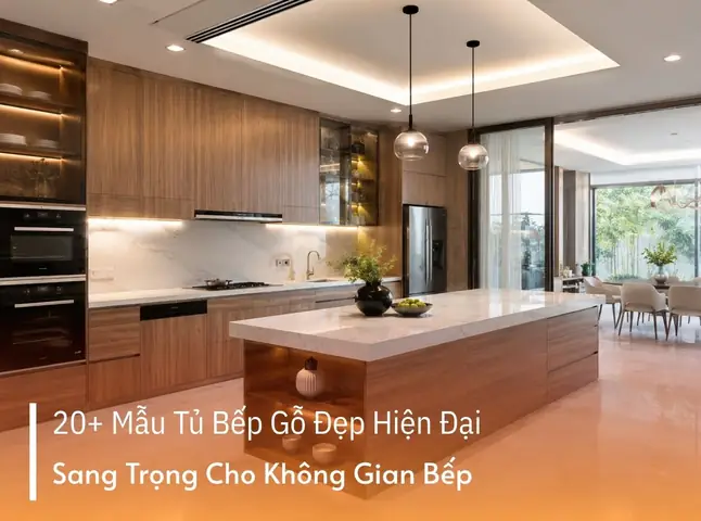 20 Mẫu Tủ Bếp Gỗ Sồi Sang Trọng Hiện Đại 20 Mẫu Tủ Bếp Gỗ Sồi Sang Trọng Hiện Đại