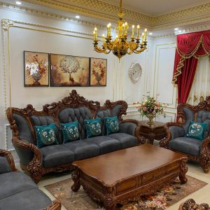 Bộ bàn ghế đệm tay cong siêu khủng