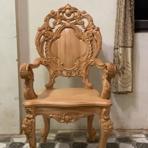 Bộ bàn ghế ăn gỗ hoa hồng chân cong - Bàn dài 10 ghế