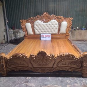 Giường ngủ gỗ gõ Nam Phi cao cấp