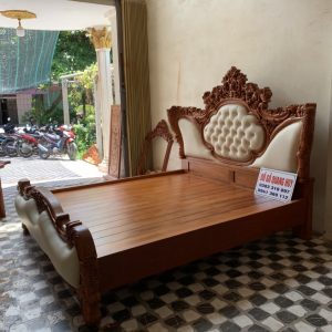 Giường ngủ gỗ gõ Nam Phi cao cấp