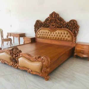Giường ngủ gỗ gõ Nam Phi cao cấp