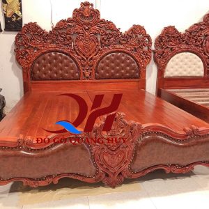 Giường ngủ gỗ gõ Nam Phi cao cấp