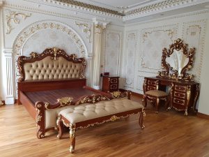 Giường ngủ gỗ gõ Nam Phi cao cấp