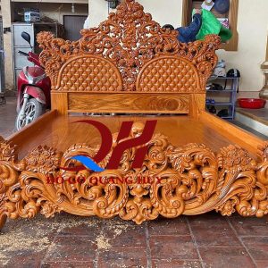 Giường ngủ gỗ gõ Nam Phi cao cấp