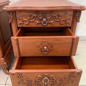 Táp (tủ kệ) đầu giường gỗ tự nhiên QH01