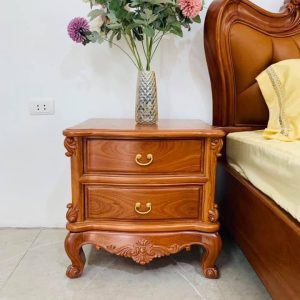 Táp (tủ kệ) đầu giường gỗ tự nhiên QH01