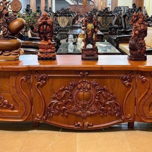 Kệ tủ phòng ngủ gỗ tự nhiên QH01