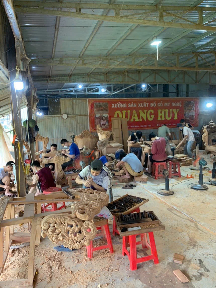 Xưởng gỗ sản xuất nội thất tân cổ điển
