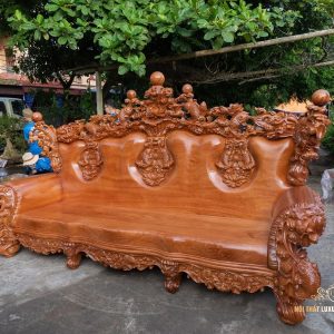 Bộ bàn ghế hoàng gia nguyên khối Cá Chép Tài Lộc