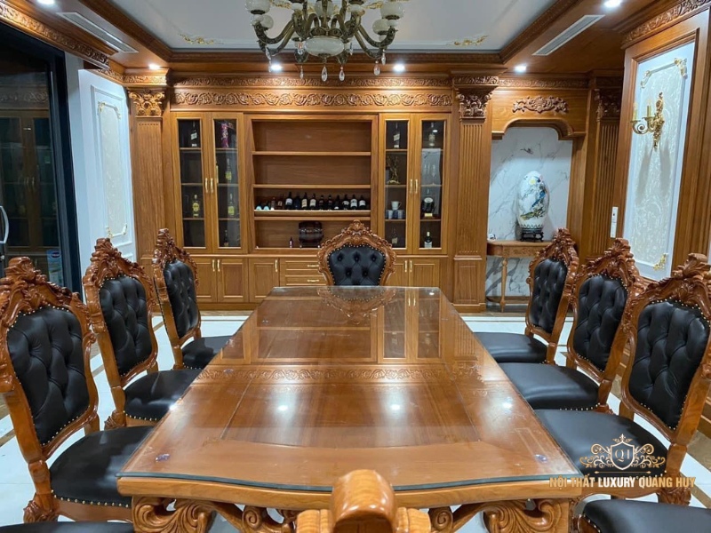 Mẫu bàn ăn hình chữ nhật