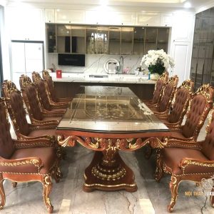 Mẫu bàn ăn hình chữ nhật