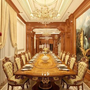 bố trí bàn ghế ăn gỗ hợp theo phong thủy