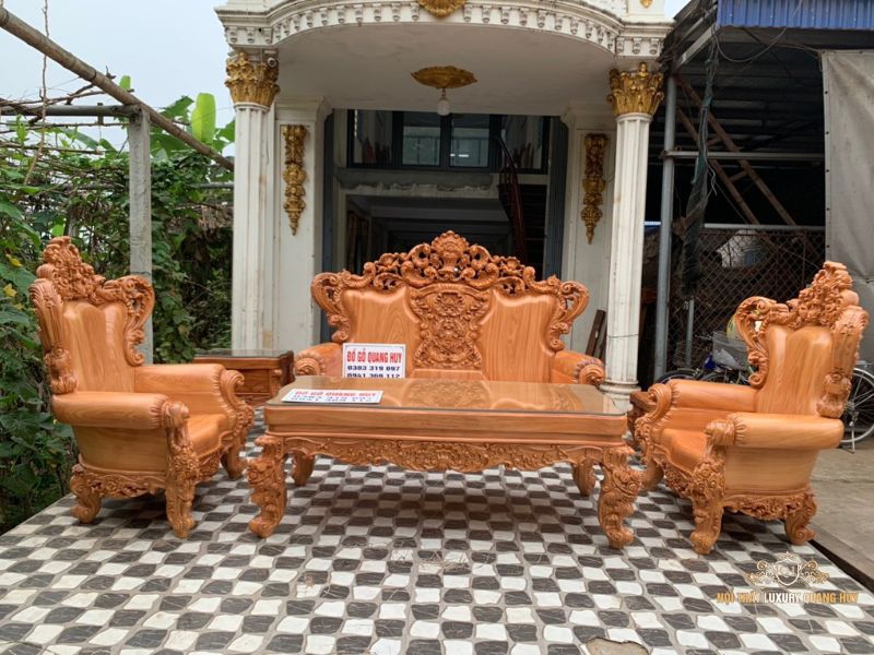 bàn ghế nguyên khối