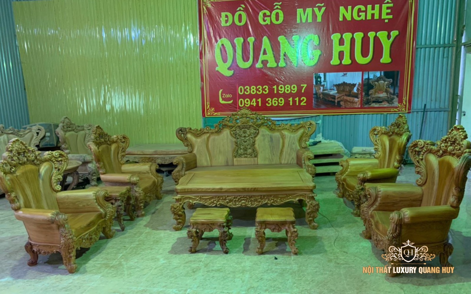 bộ bàn ghế gỗ phòng khách gỗ tự nhiên