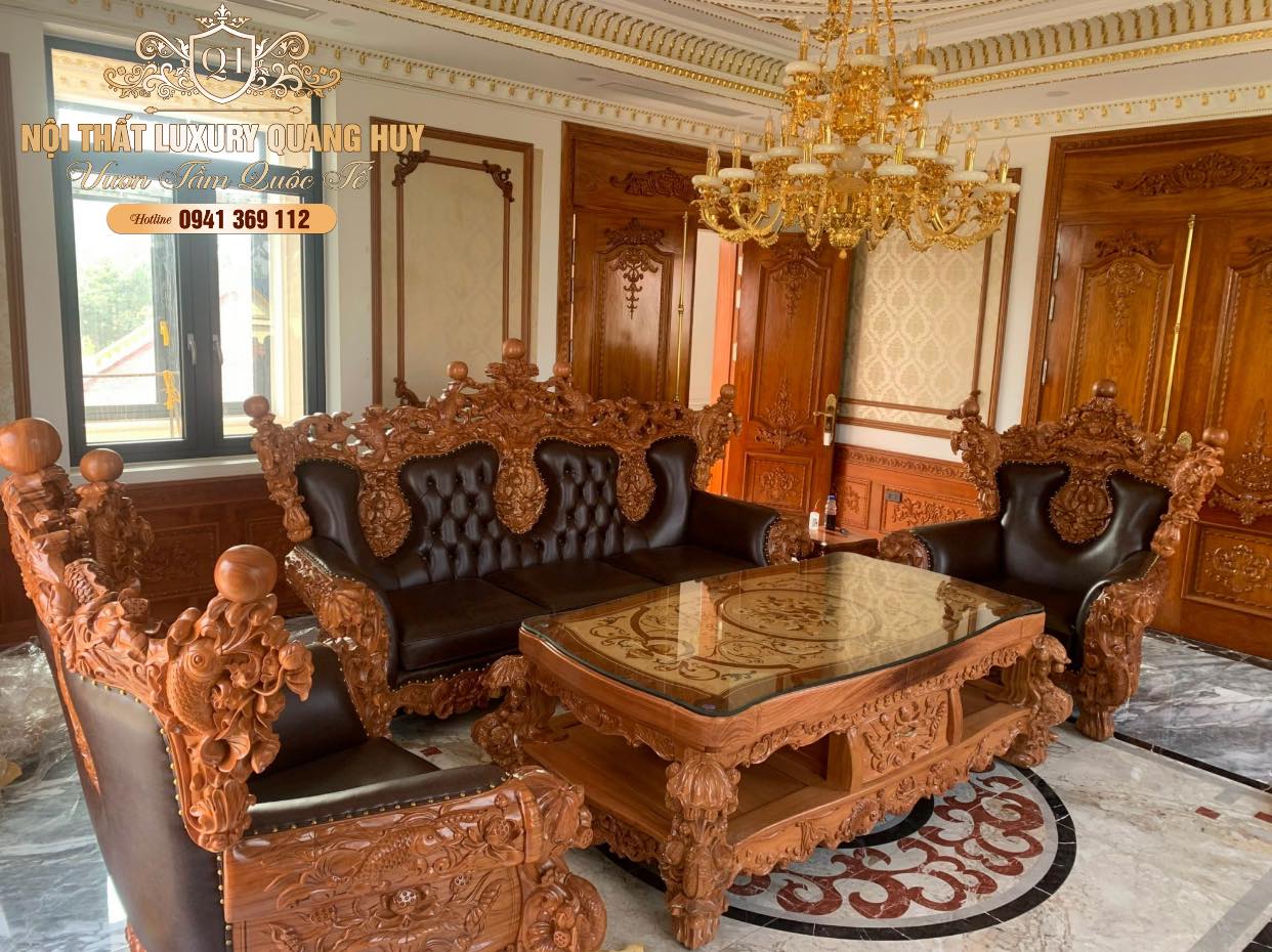 bàn ghế hoàng gia tân cổ điển