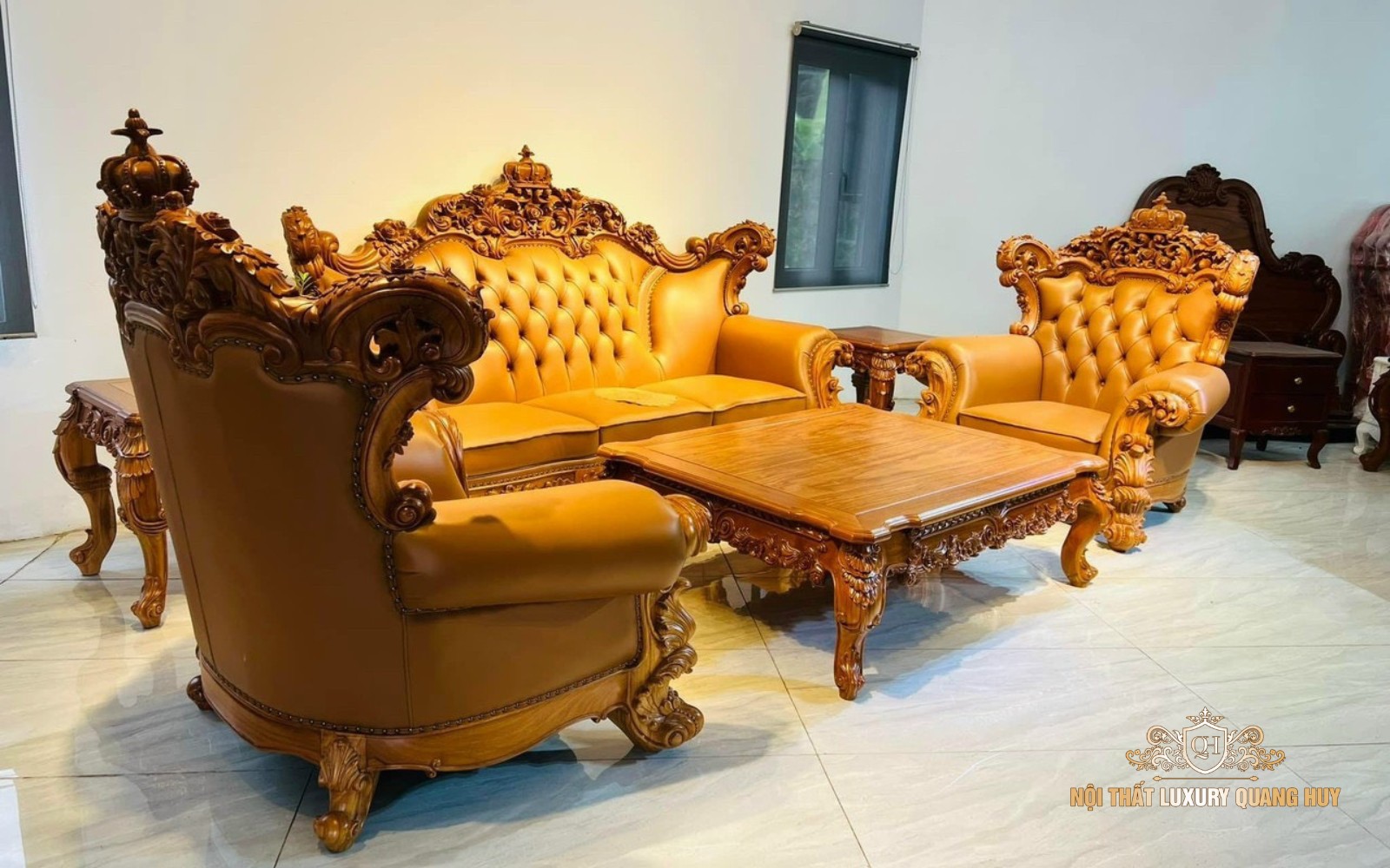 bộ bàn ghế phòng khách cao cấp