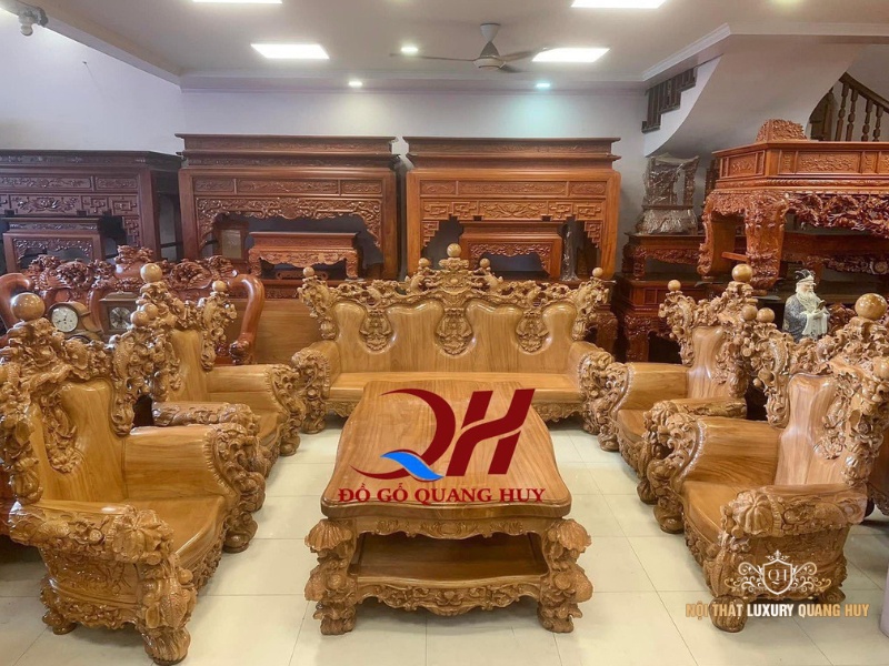 bộ bàn ghế phòng khách cao cấp