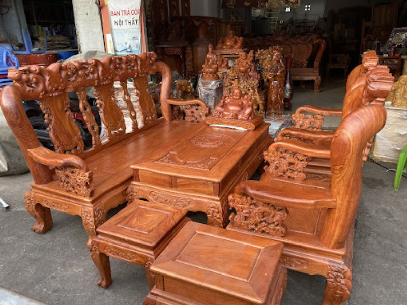 bộ bàn ghế gỗ hương