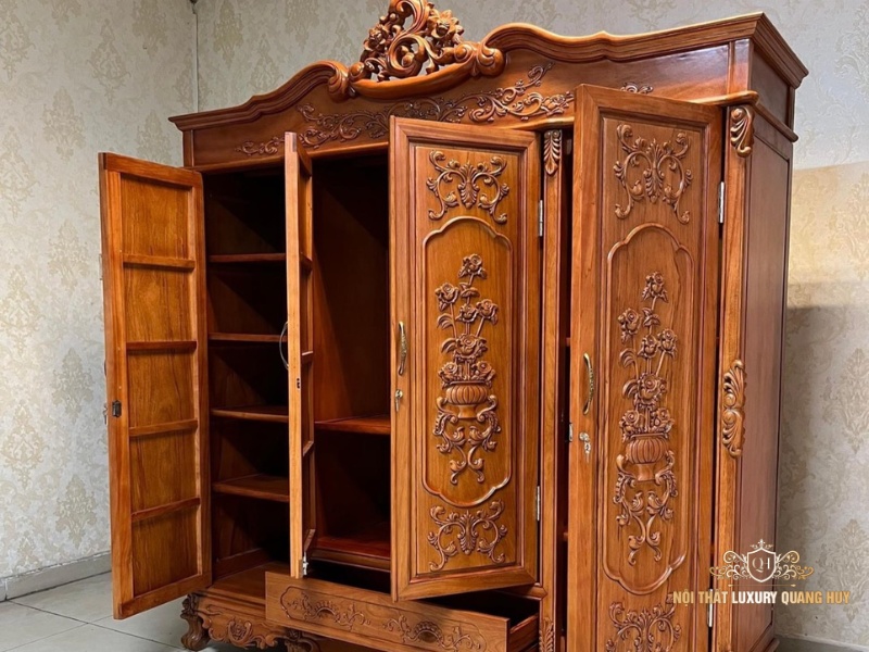 tủ gỗ đựng quần áo