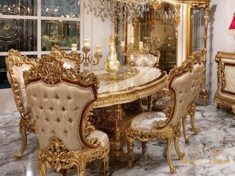 Bộ bàn ăn luxury cao cấp