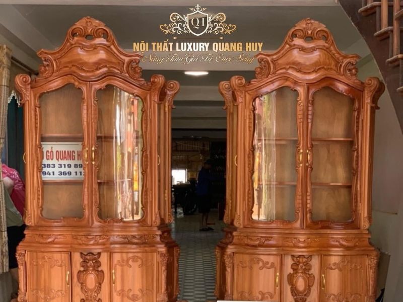 mẫu tủ rượu đẹp phòng khách