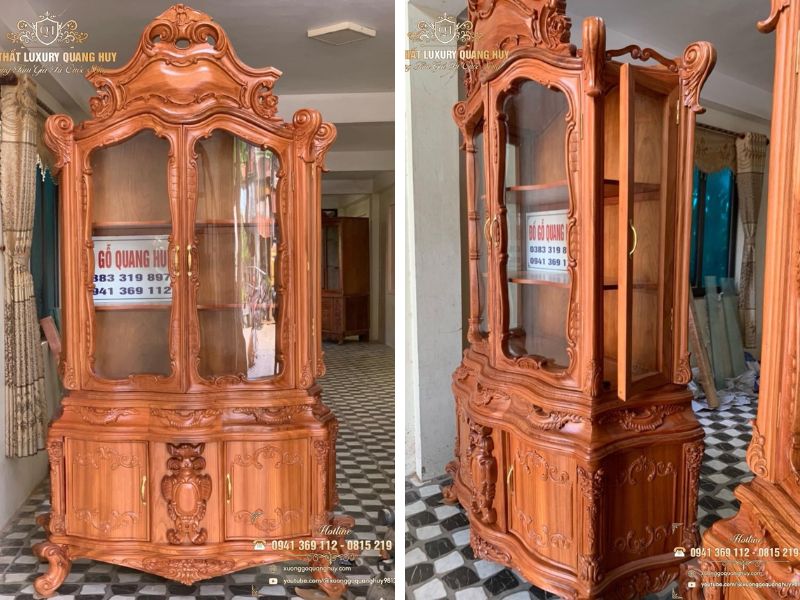 tủ rượu gỗ tự nhiên