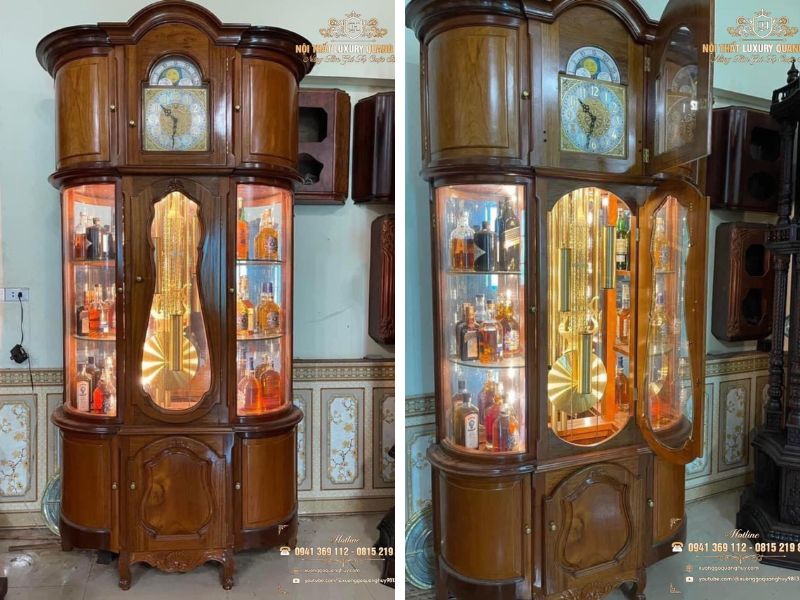 tủ rượu gỗ tự nhiên