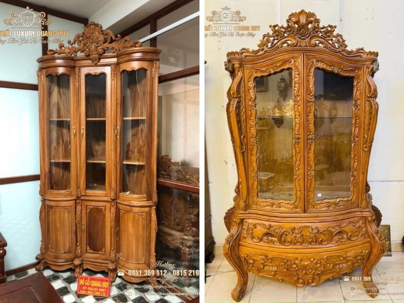 tủ rượu gỗ tự nhiên