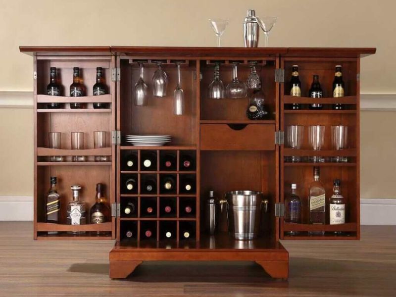 tủ rượu phòng khách