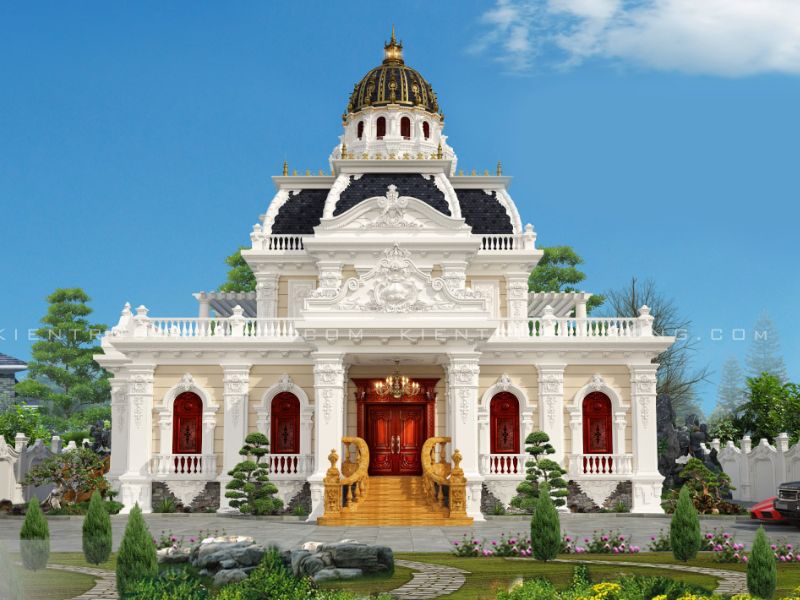 biệt thự lâu đài 2 tầng