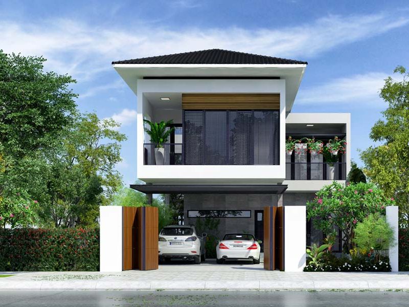 biệt thự nhà vườn 2 tầng