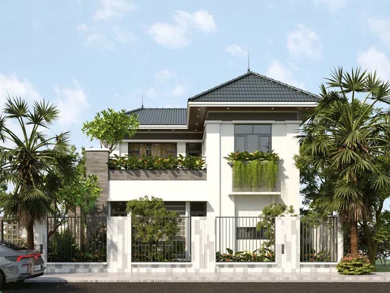 biệt thự nhà vườn 2 tầng