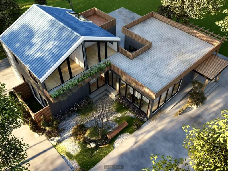 biệt thự nhà vườn 2 tầng
