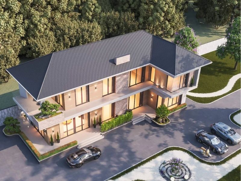 biệt thự nhà vườn 2 tầng