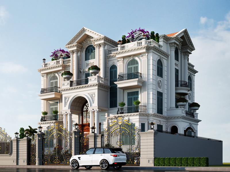 mẫu biệt thự tân cổ điển