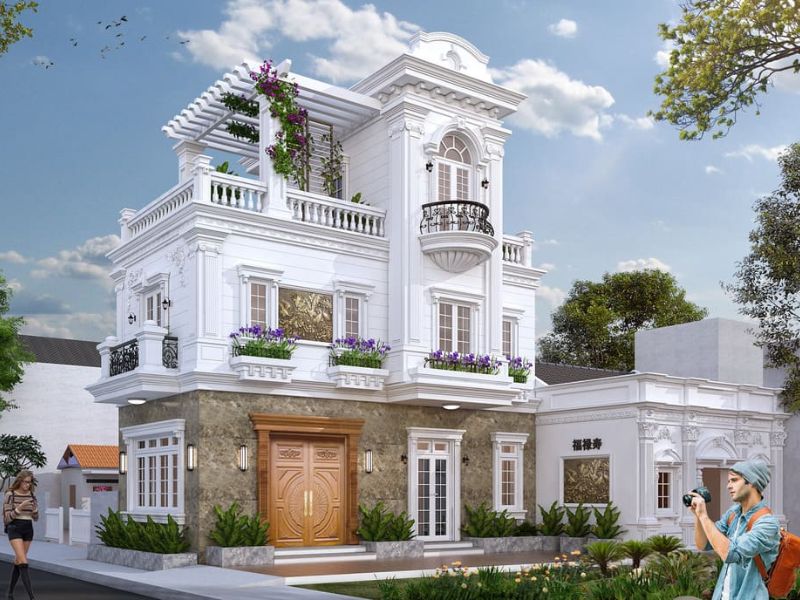 mẫu biệt thự tân cổ điển