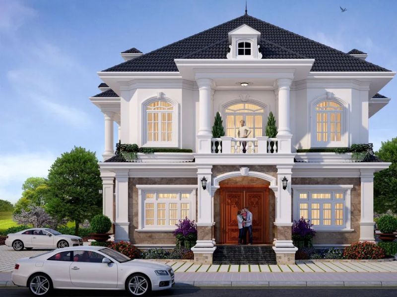 biệt thự tân cổ điển 2 tầng 1 tỷ