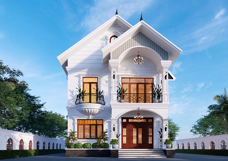 biệt thự tân cổ điển 2 tầng 1 tỷ