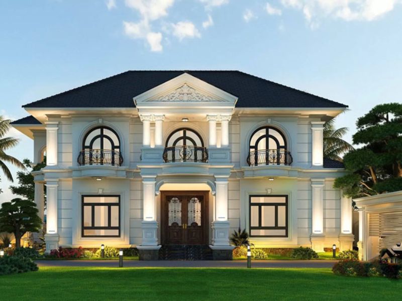 biệt thự tân cổ điển 2 tầng