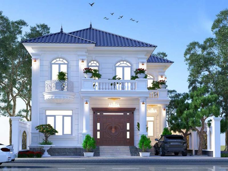 biệt thự tân cổ điển 2 tầng