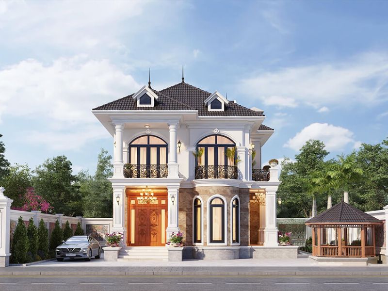 biệt thự tân cổ điển 2 tầng