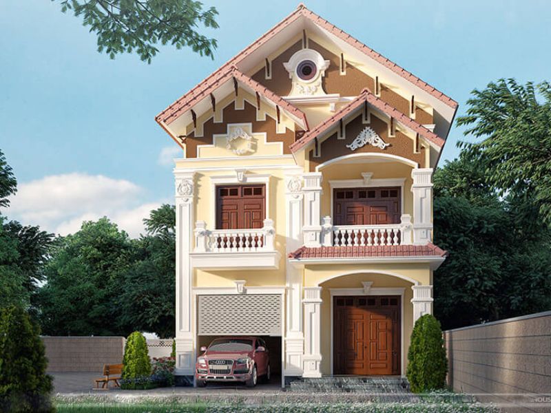 biệt thự tân cổ điển 2 tầng