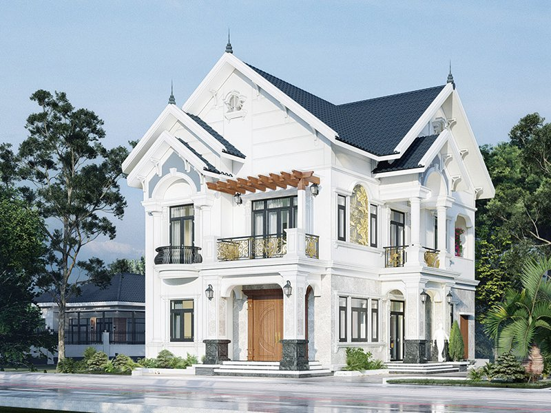 biệt thự tân cổ điển 2 tầng