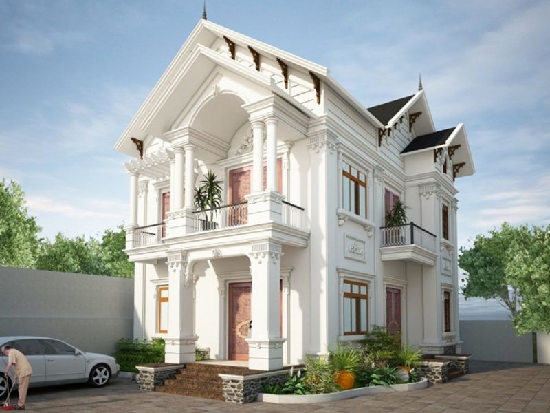 biệt thự tân cổ điển 2 tầng
