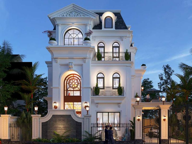 biệt thự tân cổ điển 3 tầng