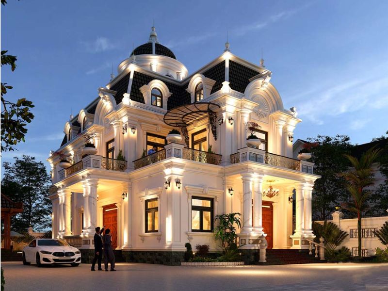 biệt thự tân cổ điển 3 tầng