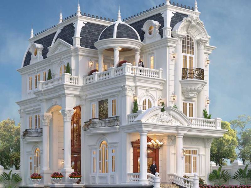 biệt thự tân cổ điển 3 tầng