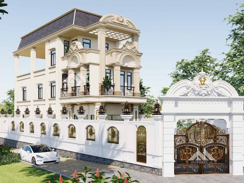 biệt thự tân cổ điển 3 tầng kiểu Pháp