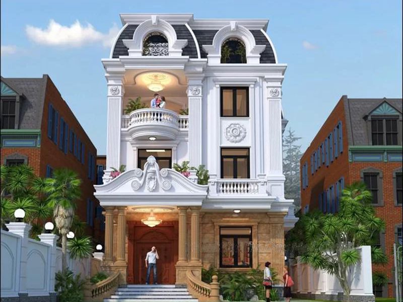 biệt thự tân cổ điển 3 tầng kiểu Pháp